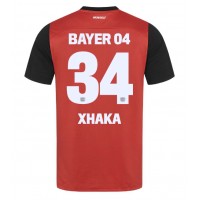 Bayer Leverkusen Granit Xhaka #34 Hjemmedrakt 2024-25 Kortermet